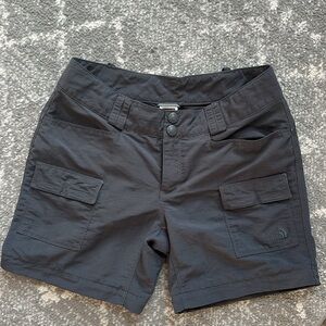 The North Face Women's Dark Gray Nylon Cargo Shorts